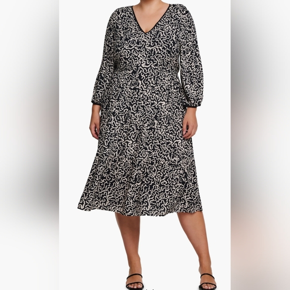 Estelle Dresses & Skirts - Estelle NWT Sparrow Print Midi Dress Size 1X/16W